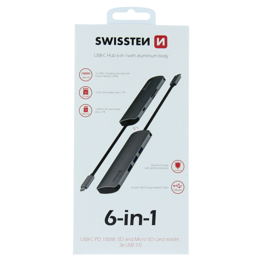 SWISSTEN 6 IN 1 HUB - TYPE C