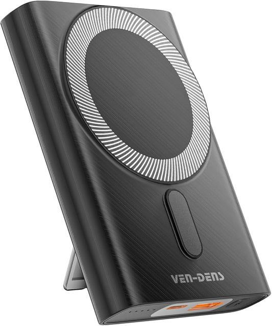 VEN-DENS WIRELESS POWER BANK 10000MAH 15W WITH STAND