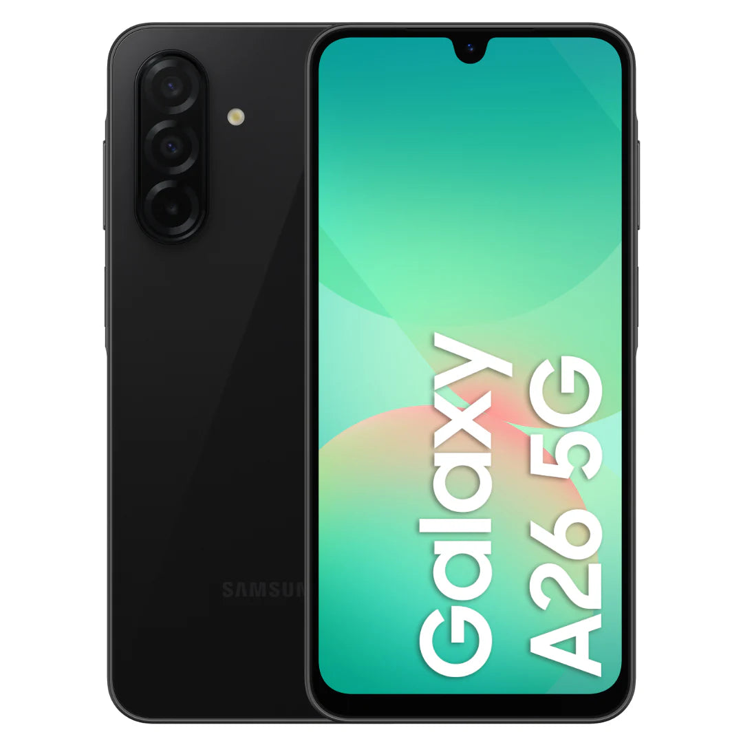 REFURBISHED SAMSUNG GALAXY A26 5G - DUAL SIM - UNLOCKED - BLACK 256GB