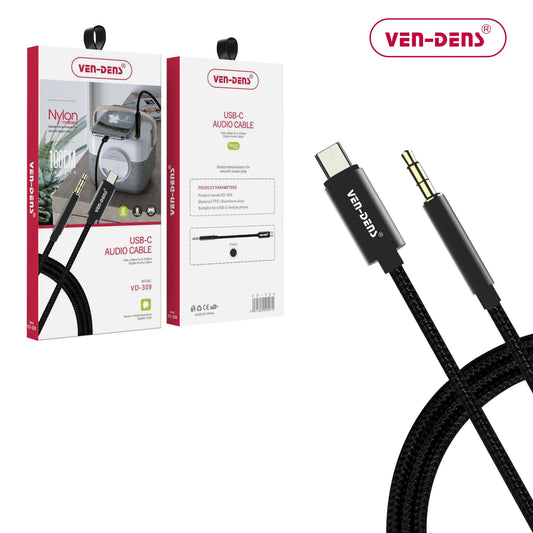 VEN-DENS VD AUDIO TYPE C MALE TO JACK MALE CABLE