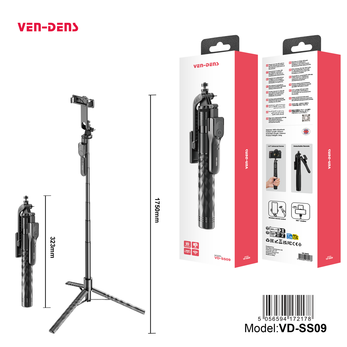 VEN-DENS SELFIE STICK