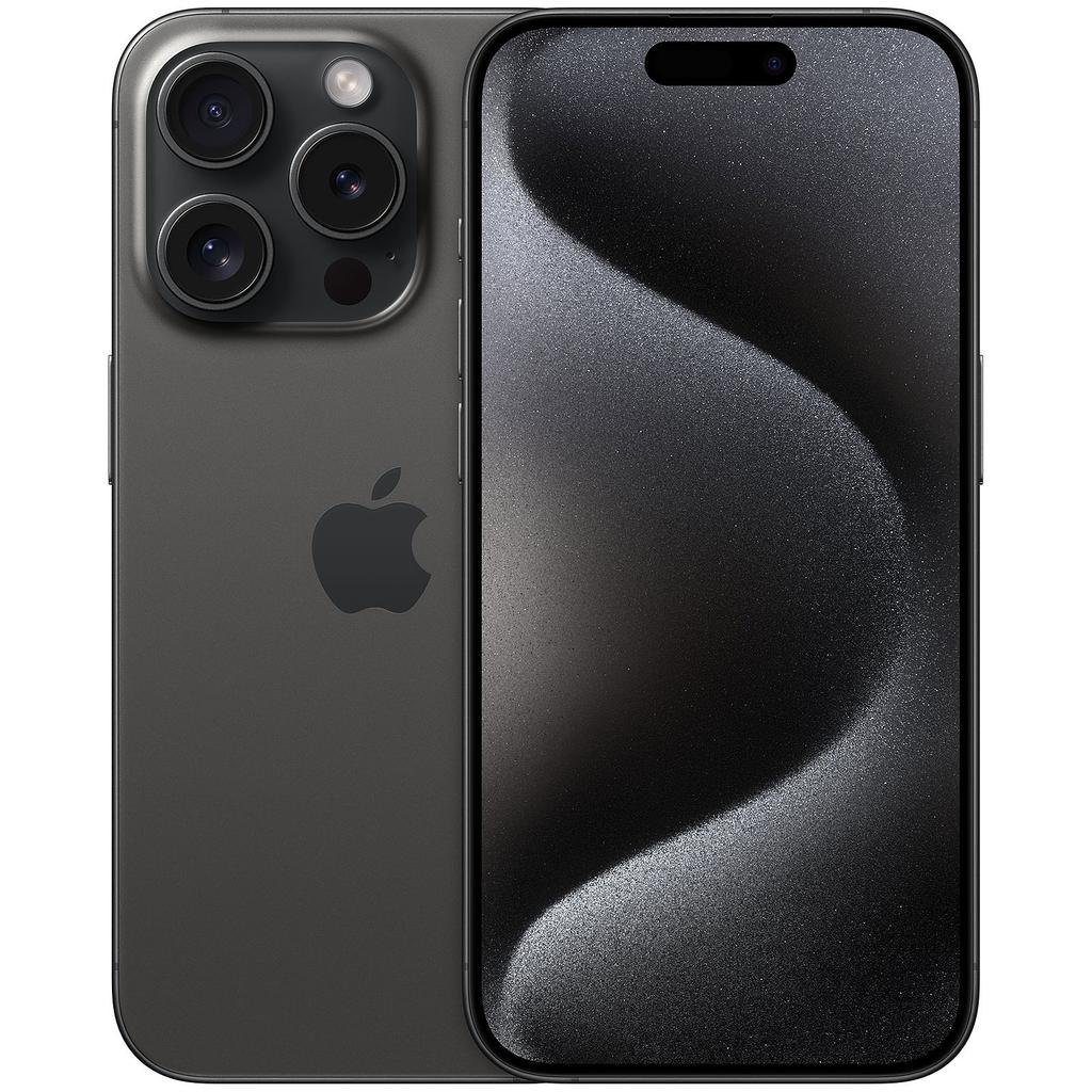 REFURBISHED APPLE IPHONE 15 PRO - DUAL SIM - UNLOCKED - BLACK T. 128GB