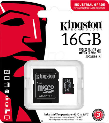 KINGSTON MICRO SD CARD + ADAPTER 16GB