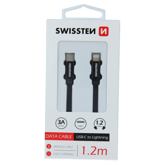 SWISSTEN TYPE C TO LIGHTNING CABLE 3A POWER - 1.2M