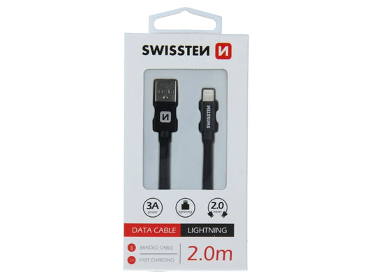 SWISSTEN LIGHTNING CABLE 3A POWER - 2.0M