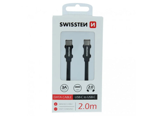 SWISSTEN TYPE C TO TYPE C 3A POWER - 2M