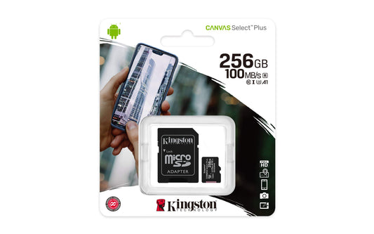 KINGSTON MICRO SD CARD + ADAPTER 256GB