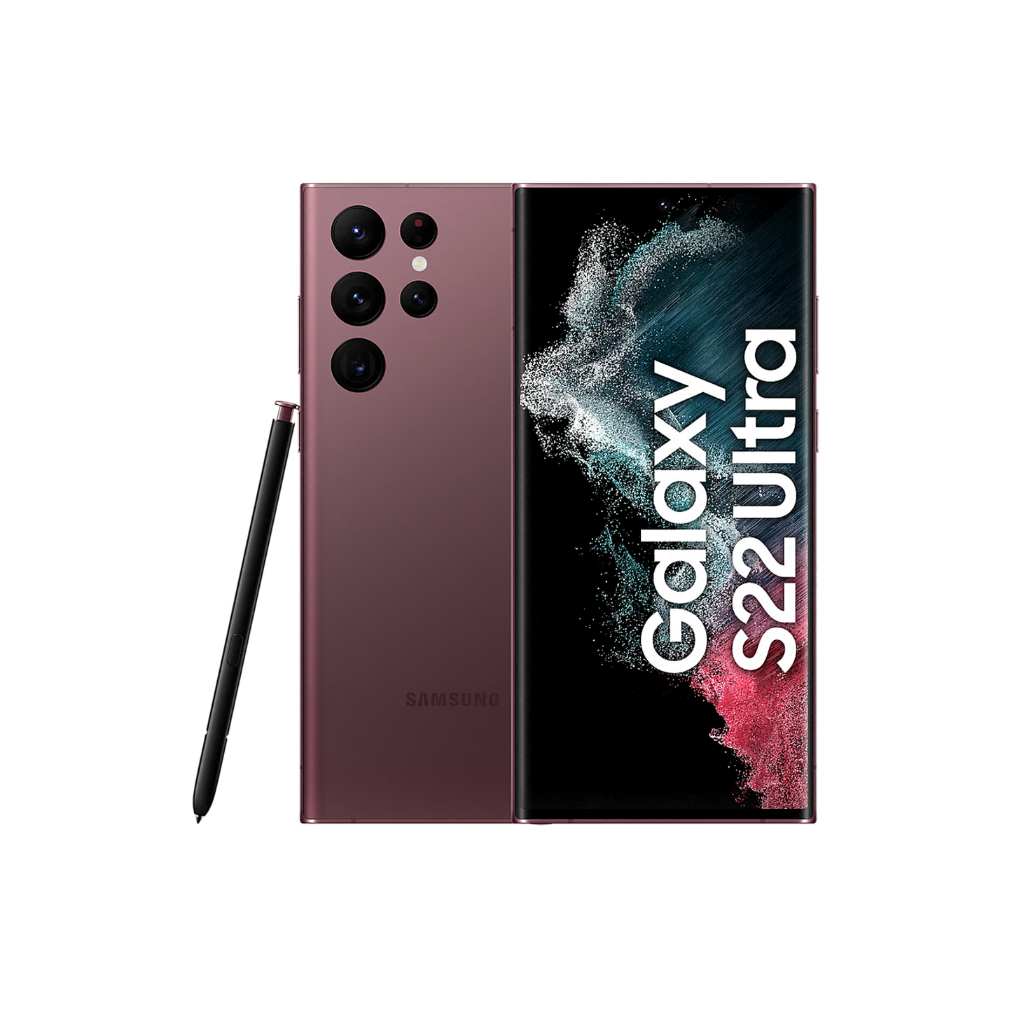 REFURBISHED SAMSUNG GALAXY S22 ULTRA 5G - DUAL SIM - UNLOCKED - BURGUNDY 256GB