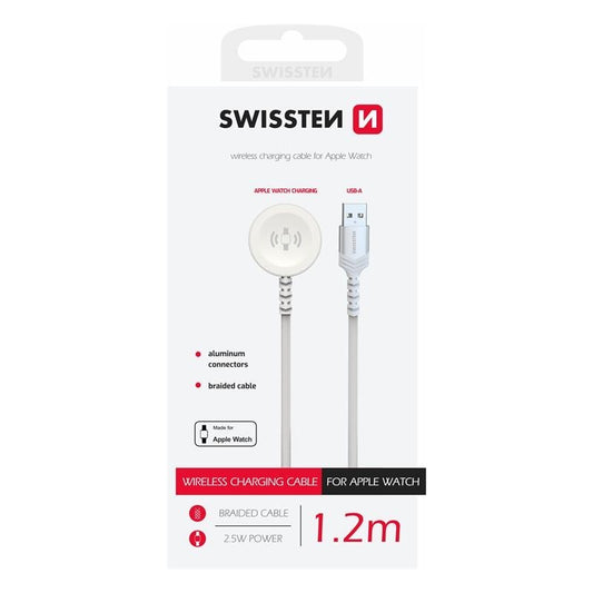 SWISSTEN WIRELESS CHARGING CABLE FOR APPLE WATCH 1.2M - USB-A
