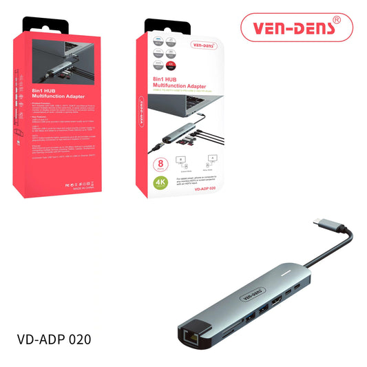 VEN-DENS 8-IN-1 HUB MULTIFUNCTION ADAPTER