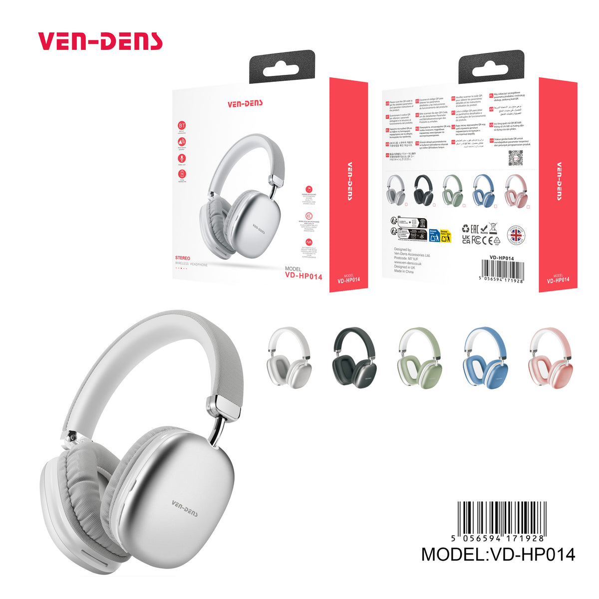 VEN-DENS STEREO WIRELESS WIRELESS HEADPHONE – IT Star
