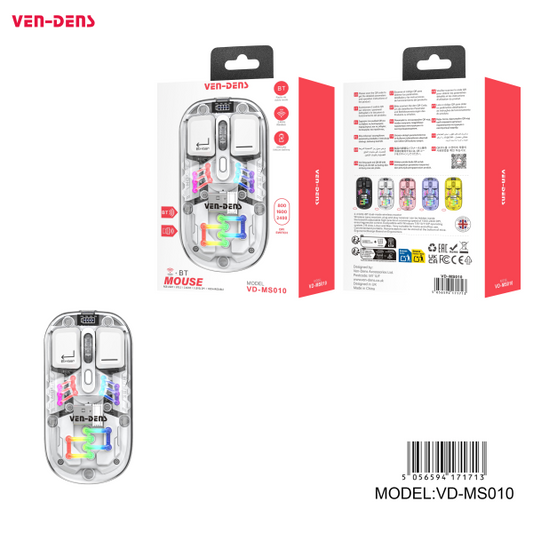 VEN-DENS WIRELESS AND BLUETOOTH MOUSE YELLOW