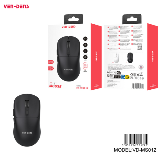 VEN-DENS 2.4GHZ WIRELESS AND BLUETOOTH MOUSE