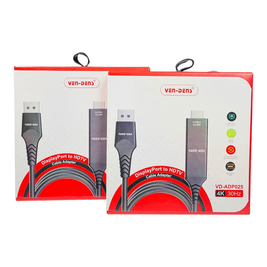 VEN-DENS DISPLAY PORT TO HDMI CABLE ADAPTER