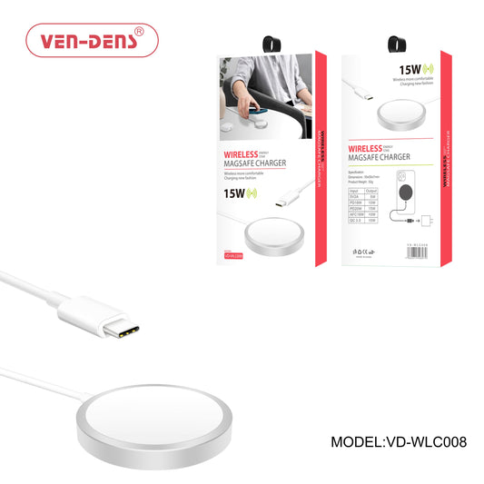 VEN-DENS TRANSPARENT WIRELESS CHARGER 15W
