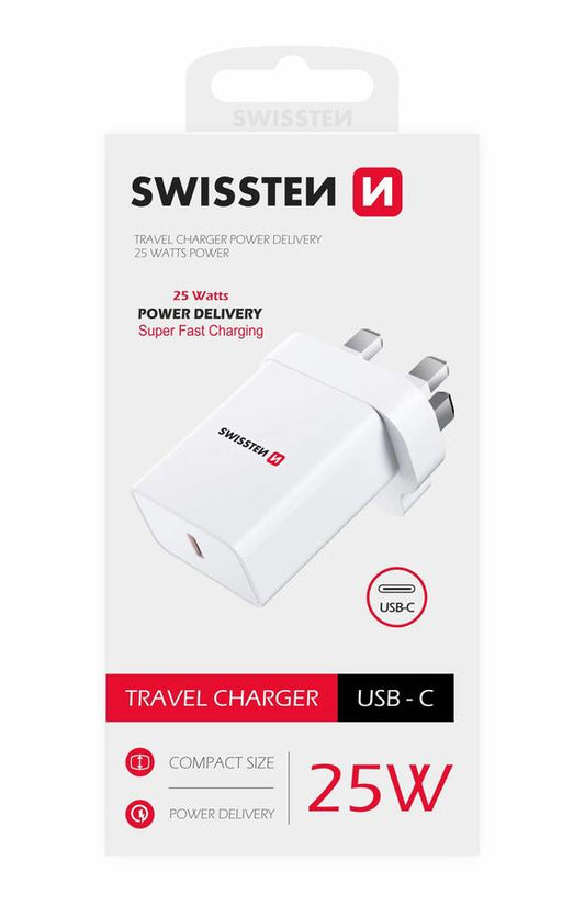 SWISSTEN 25W TYPE-C POWER ADAPTER