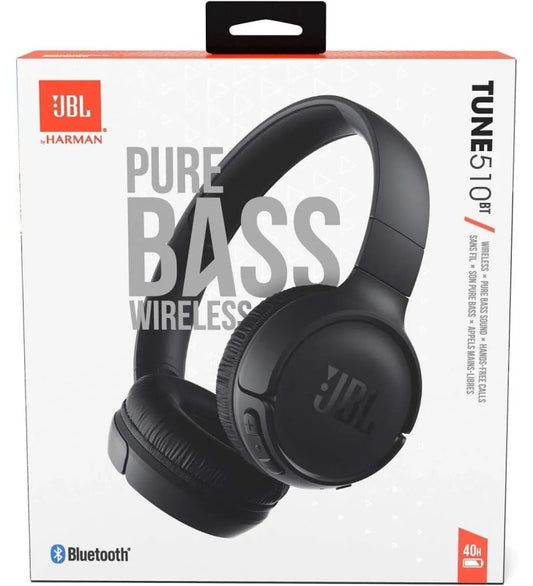 JBL WIRELESS HEADPHONE TUNE 510BT PURE BASS 40 HOURS