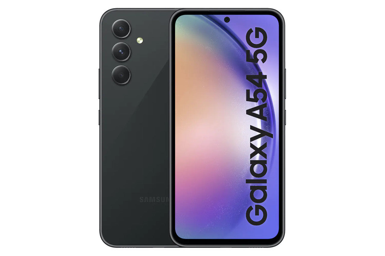 REFURBISHED SAMSUNG GALAXY A54 5G - DUAL SIM - UNLOCKED - BLACK 128GB